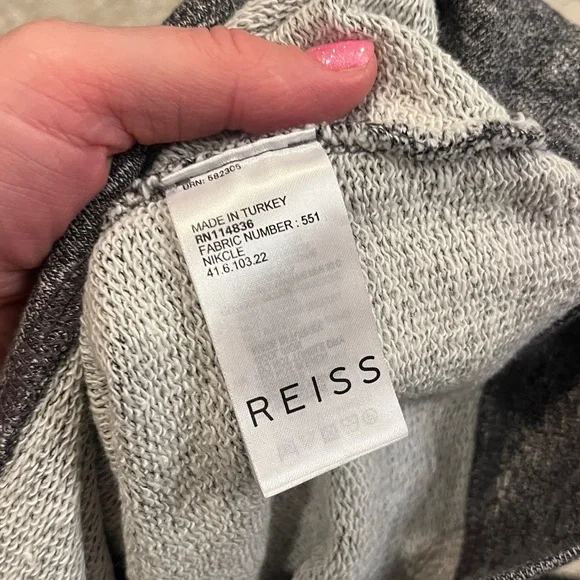 Reiss Charcoal Knit Top xs - Picture 5 of 6